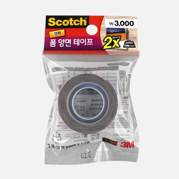 3M 스카치 강력 폼 양면테이프 24mmX1.1m