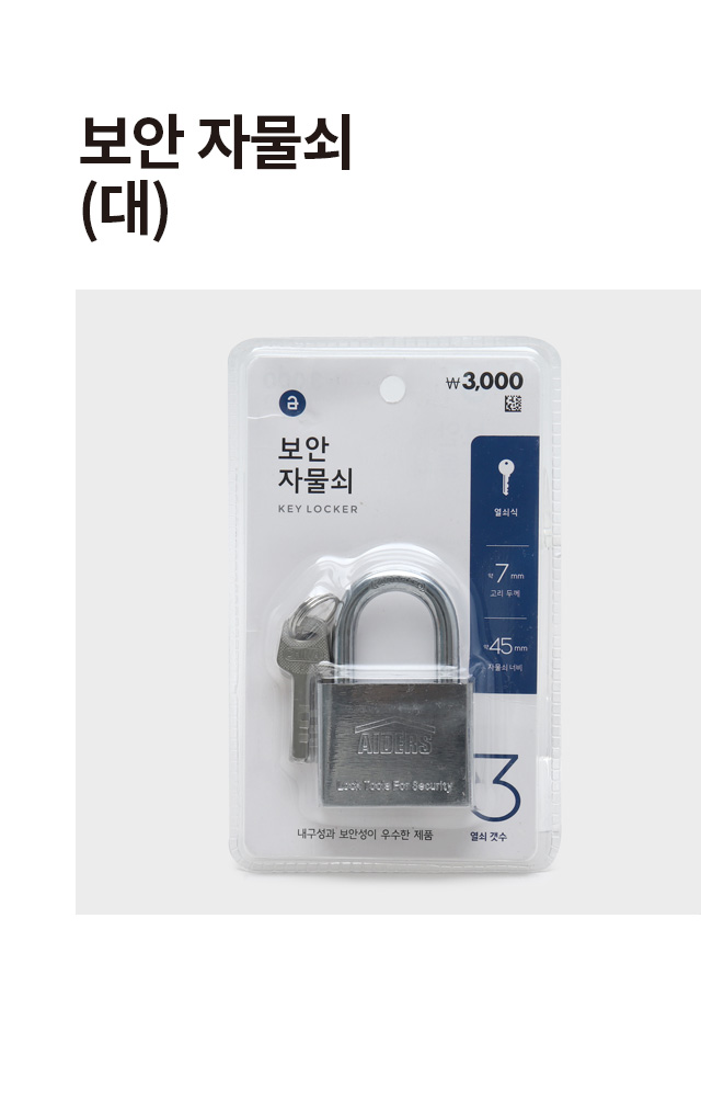 보안 자물쇠 대형