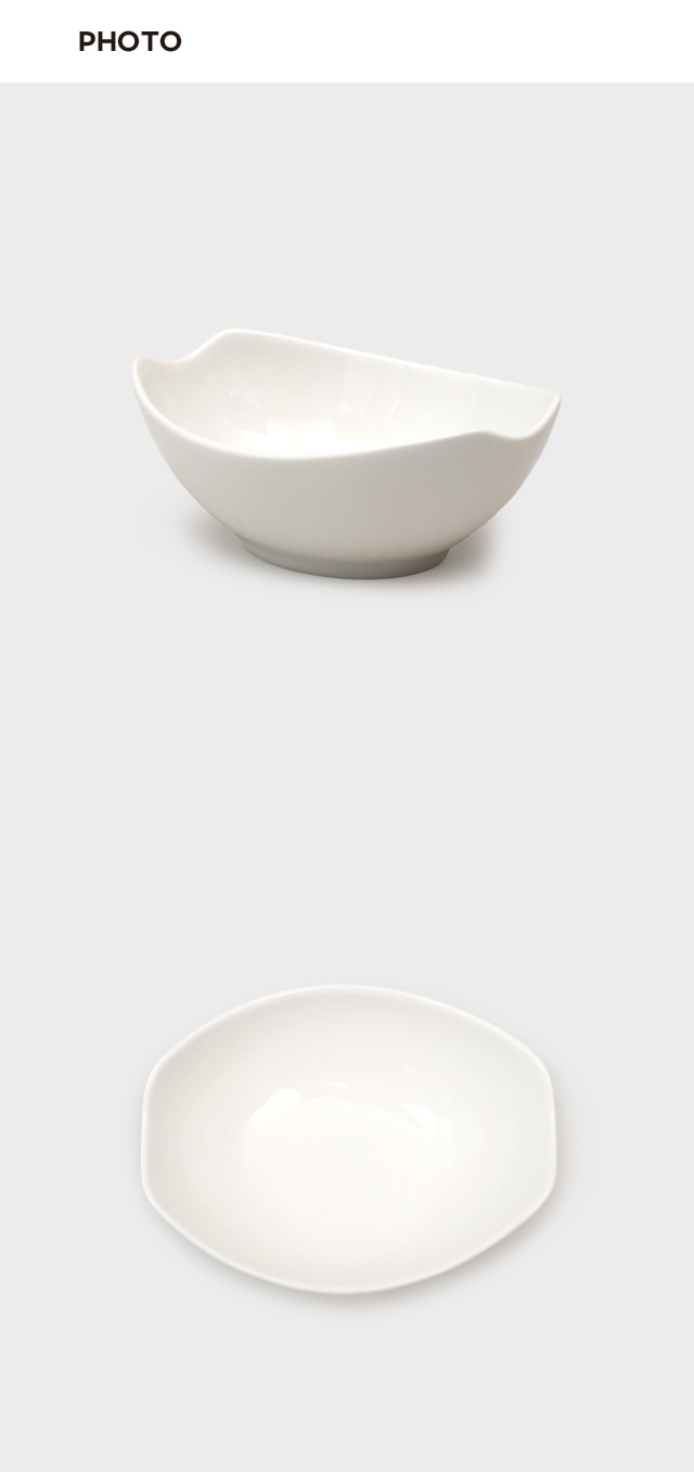 보떼 화이트 타원볼 13.5 cm