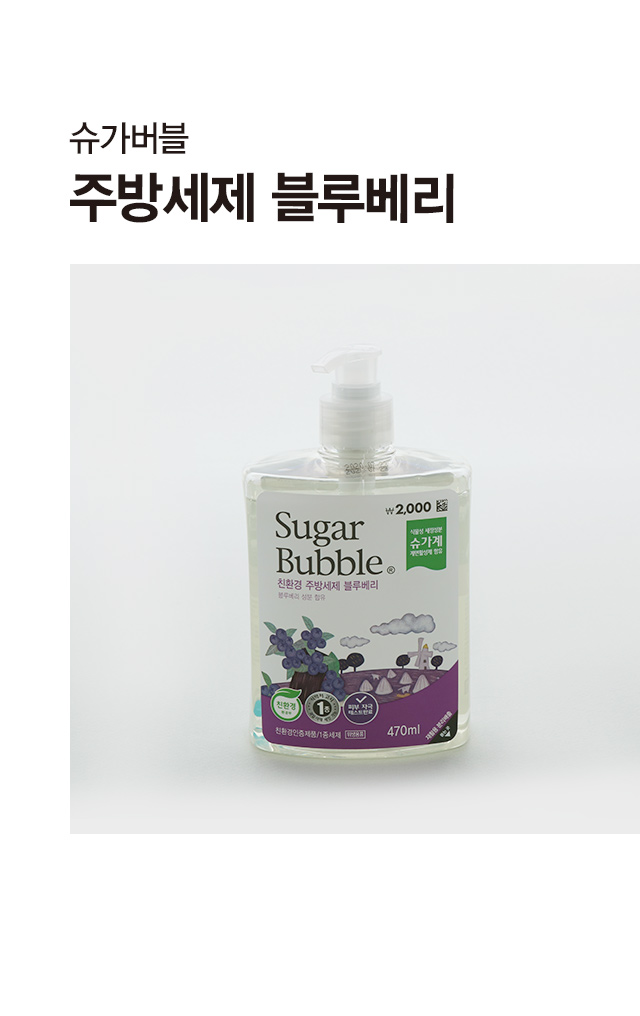 Эко-средство для посуды Sugar Eco Голубика 470ml