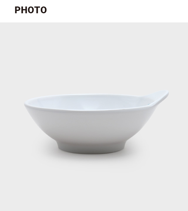 화이트 손잡이 멜라민볼 11.5 cm