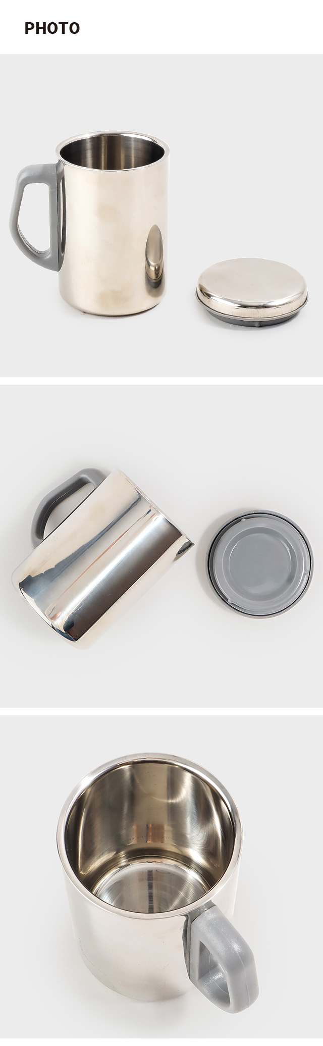 이중 스텐 머그컵 450ml