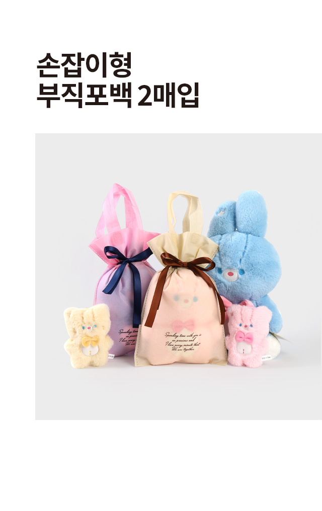 손잡이형 부직포백 2매입