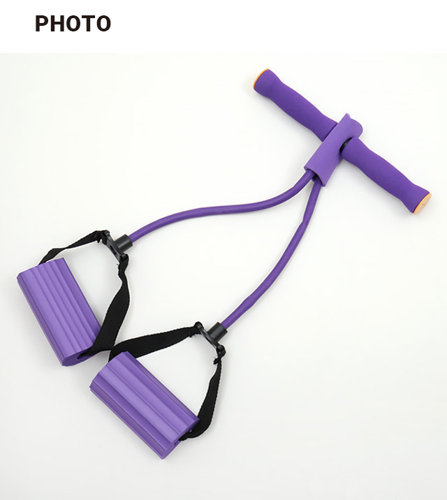 스트레칭용 전신 튜빙 밴드 퍼플