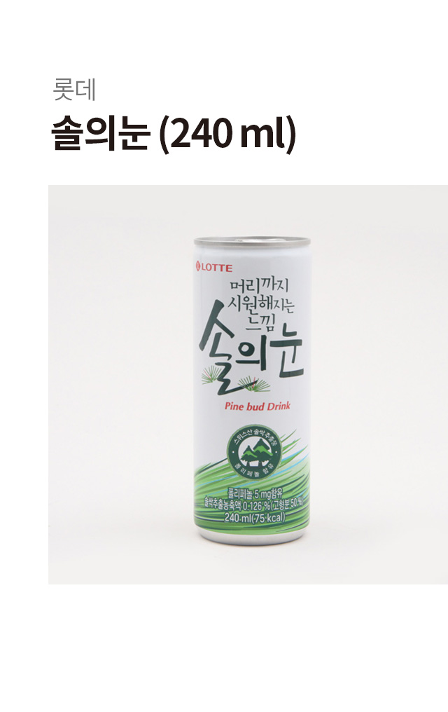 Напиток 솔의 눈 240 мл