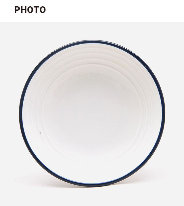 뉴본 양각 블루 라인 찬기 10 cm