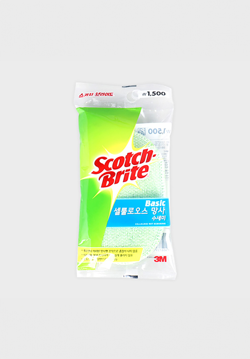 3M 스카치브라이트 베이직 셀룰로오스 망사 수세미
