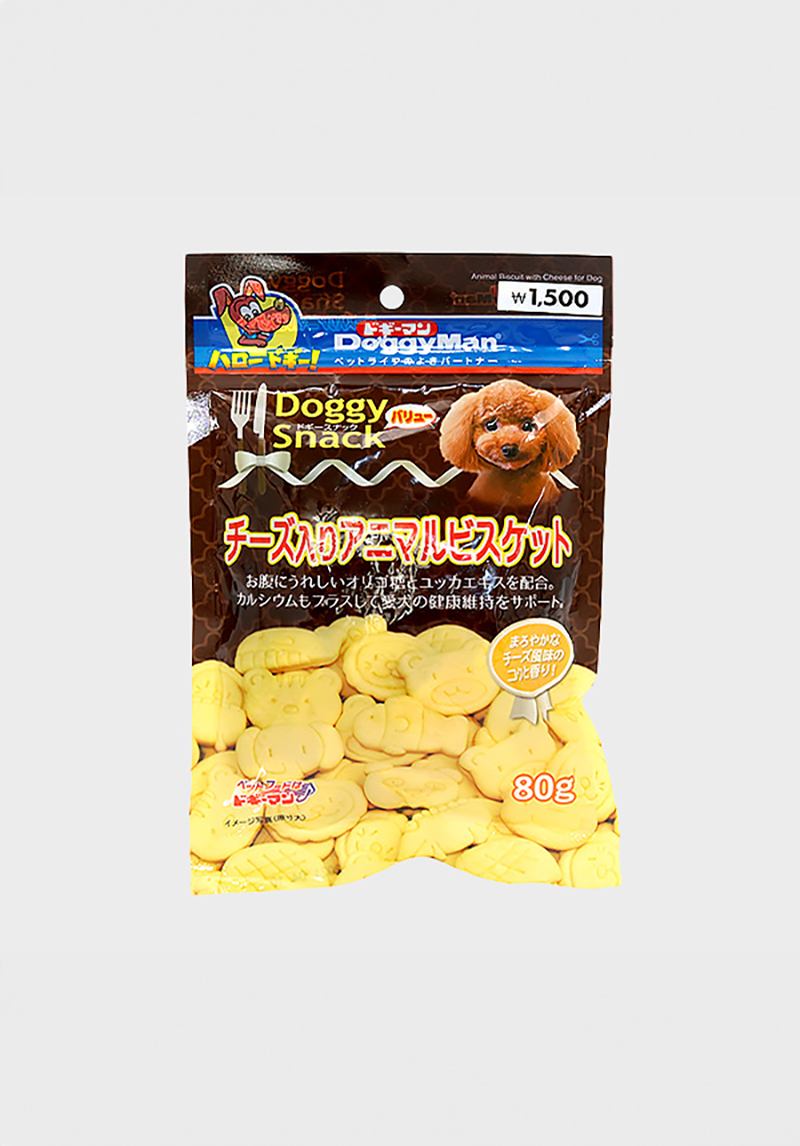 다이소 도기맨치즈동물비스켓(80 g)