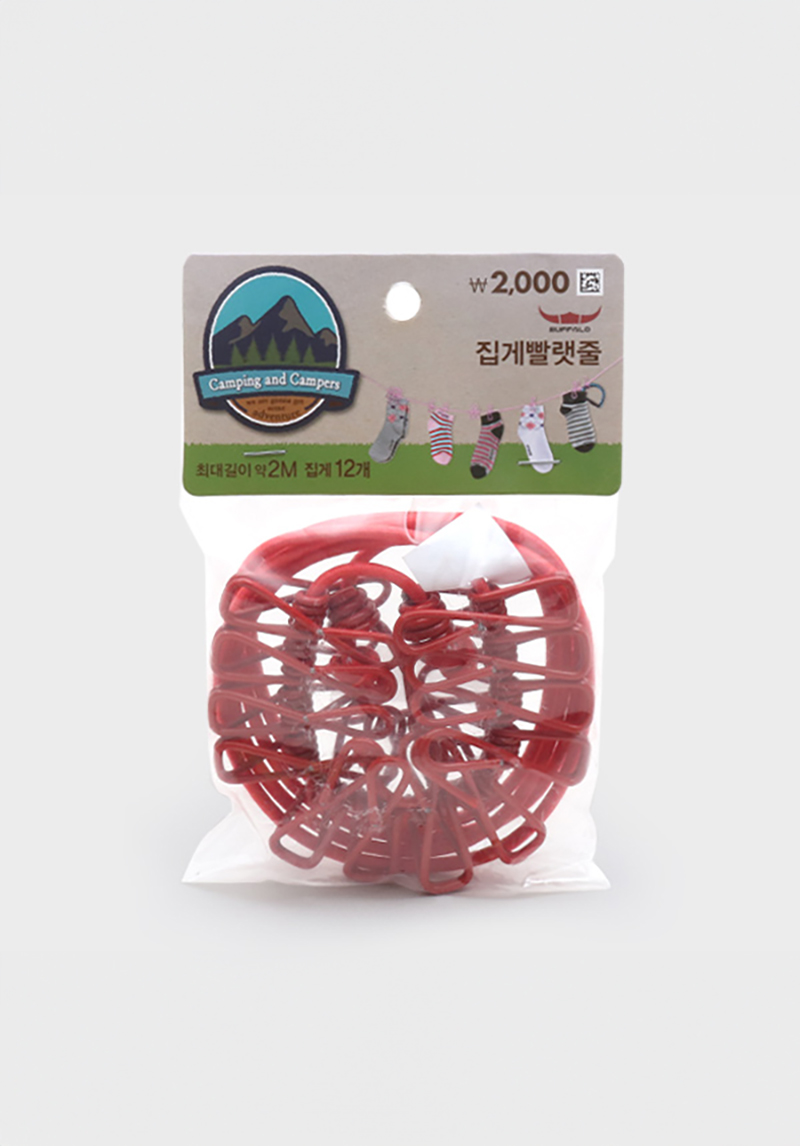 캠핑) 집게 빨랫줄