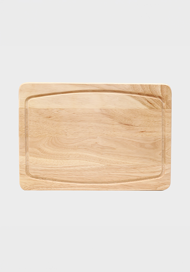 고무나무 도톰한 도마 34 X 24 cm