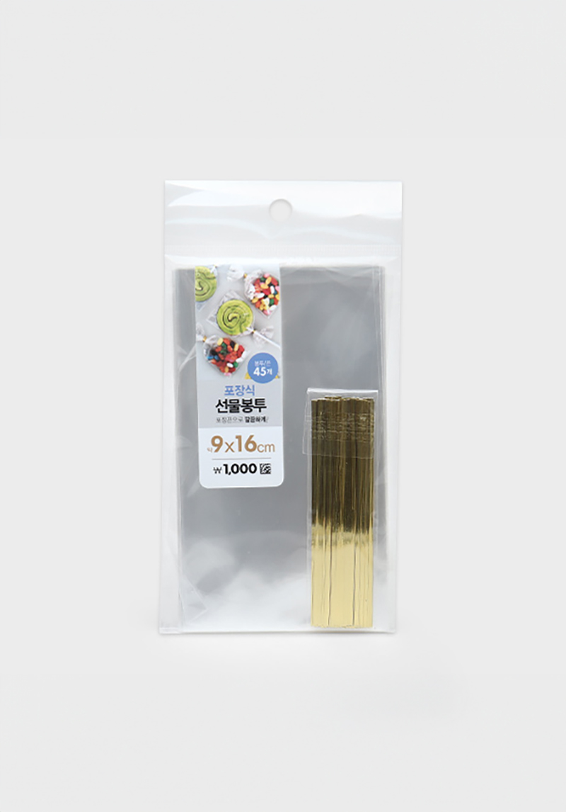 비접착식 선물 봉투 9X16cm 45매
