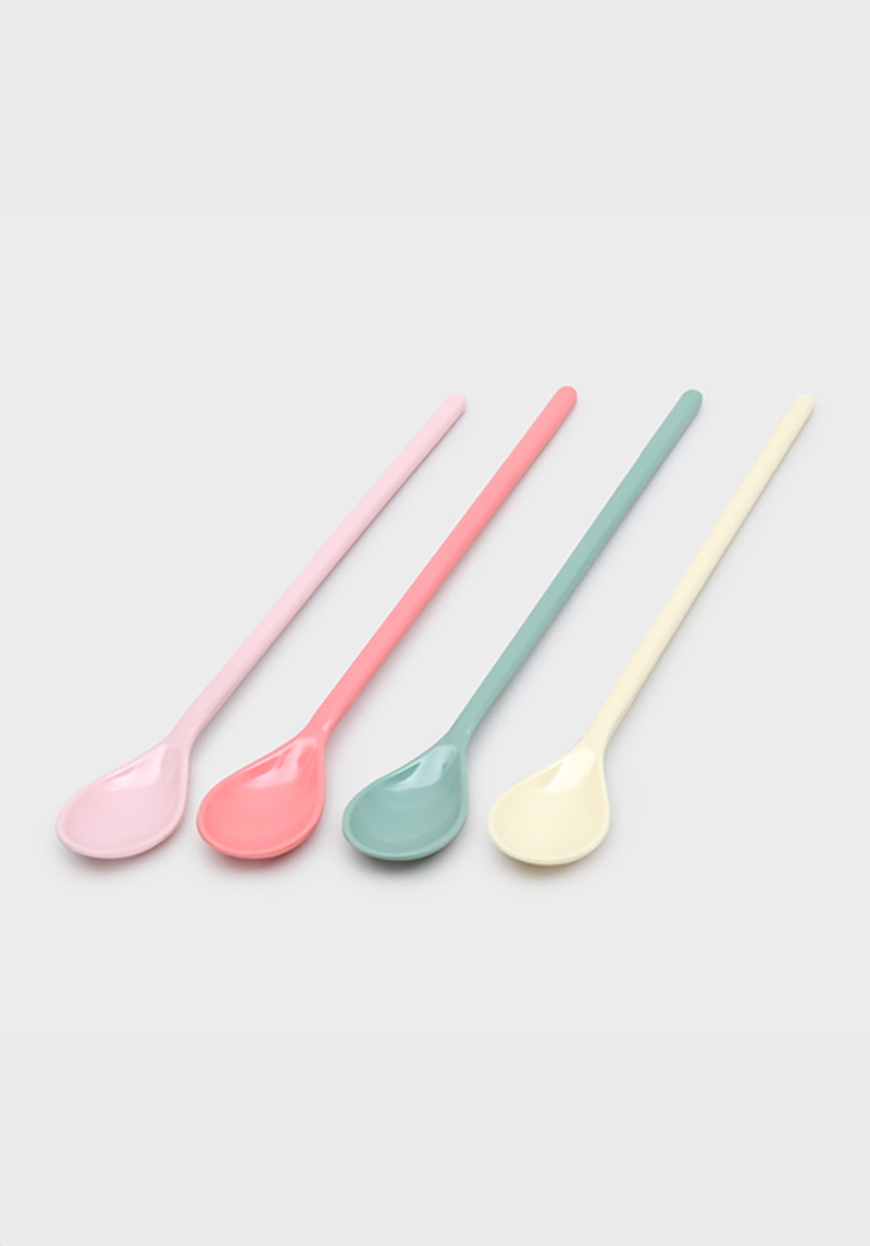 다이소 TH멜라민롱스푼(4P/SET)-B