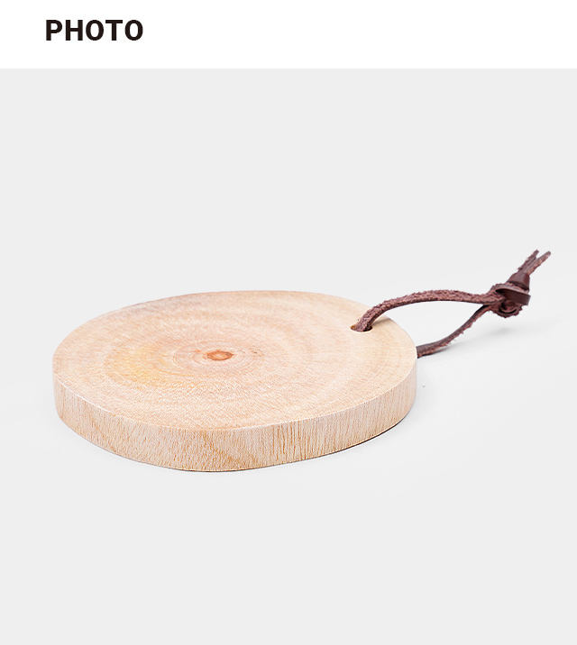 마호가니 통나무 코스터