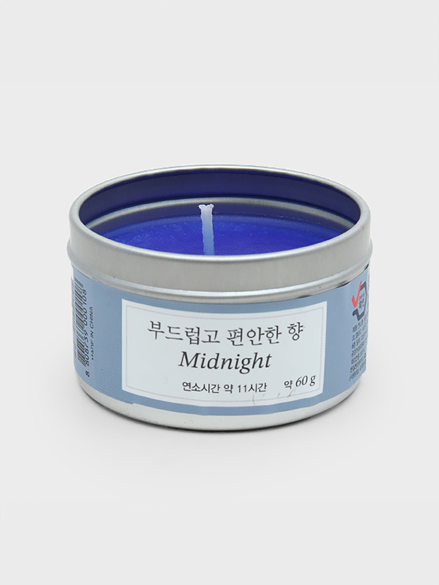 Свеча в жестяной банке 60 г Midnight