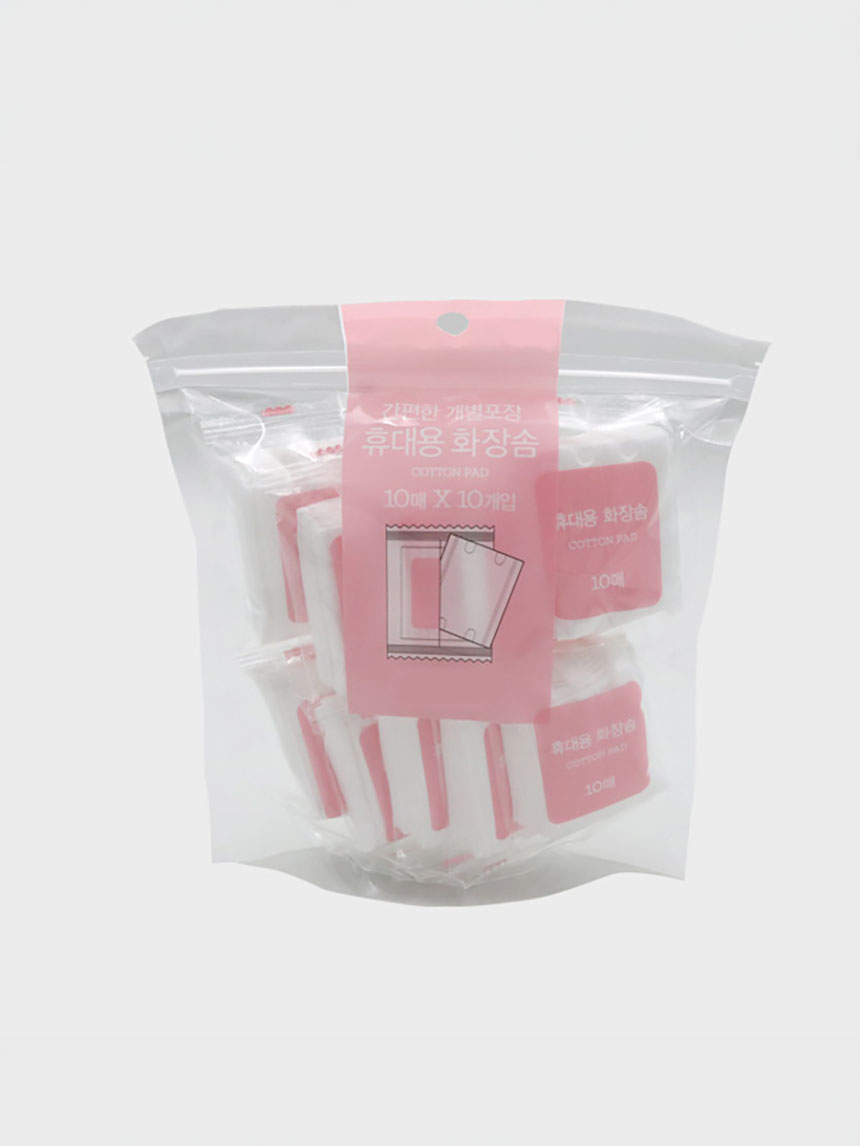 개별포장 화장솜10매X10PACK
