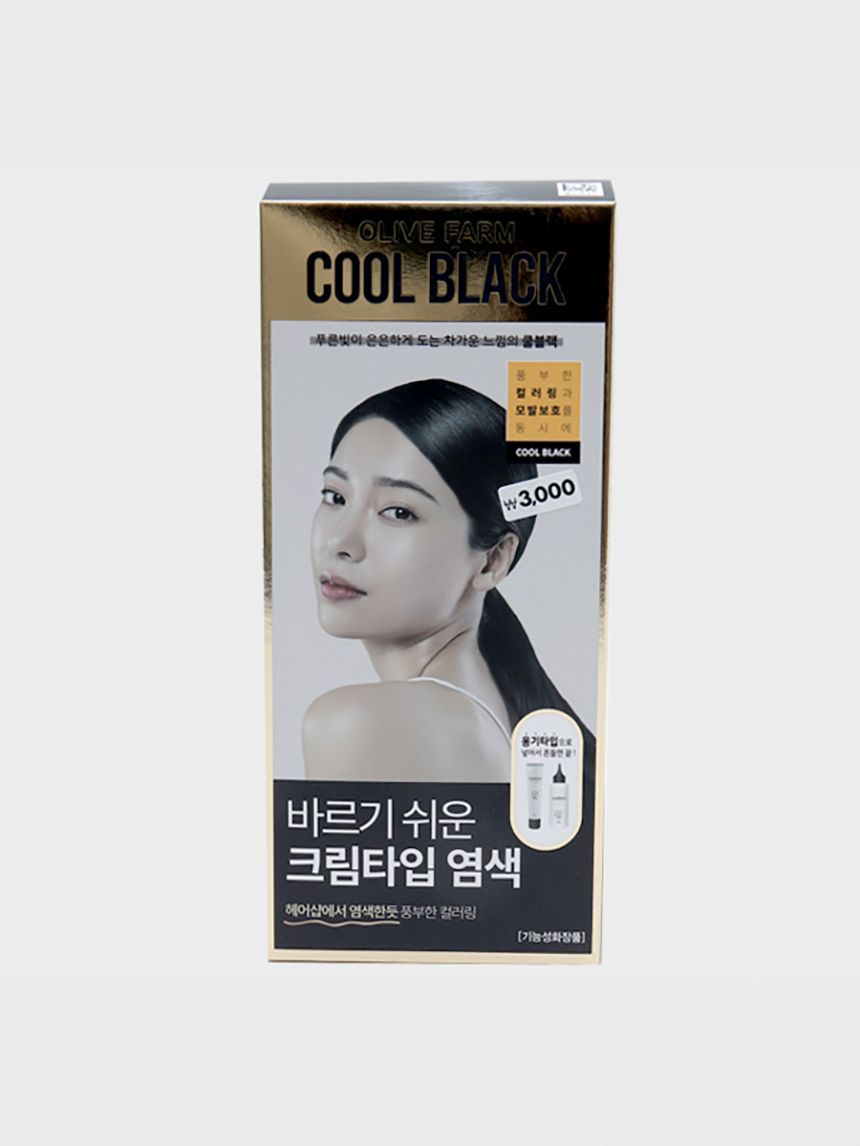 올리브팜 헤어컬러크림(쿨블랙)