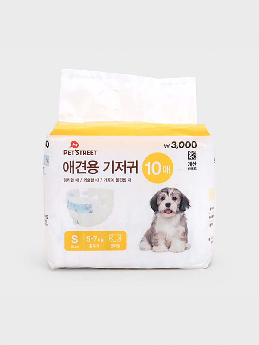 [펫]  팬티형 기저귀 (S) 10매입
