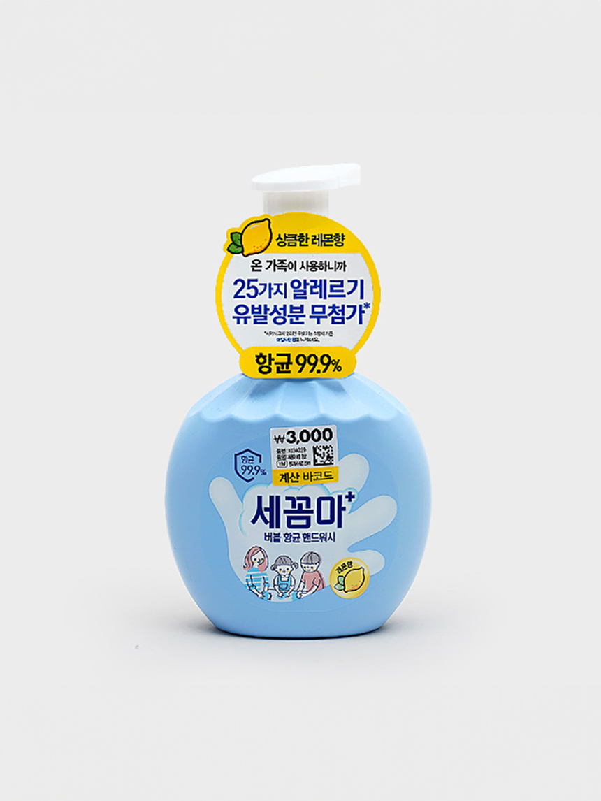 세꼼마 버블 항균 핸드워시 250 ml 레몬 향