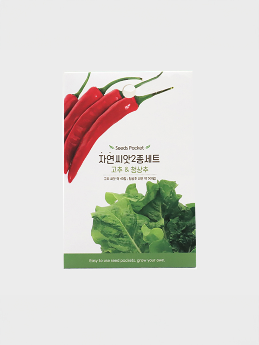 COOM 자연씨앗 2종 세트 (고추,청상추)