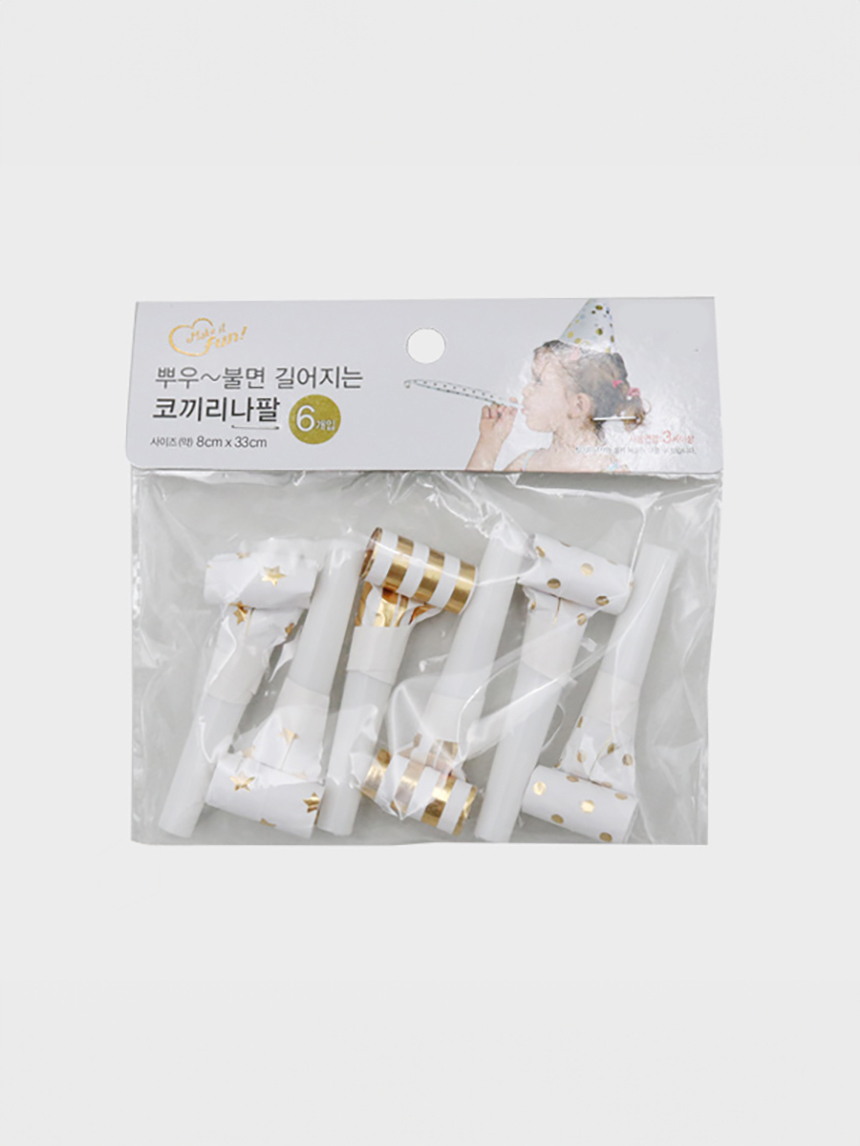 금은박 종이 코끼리 나팔 6개입