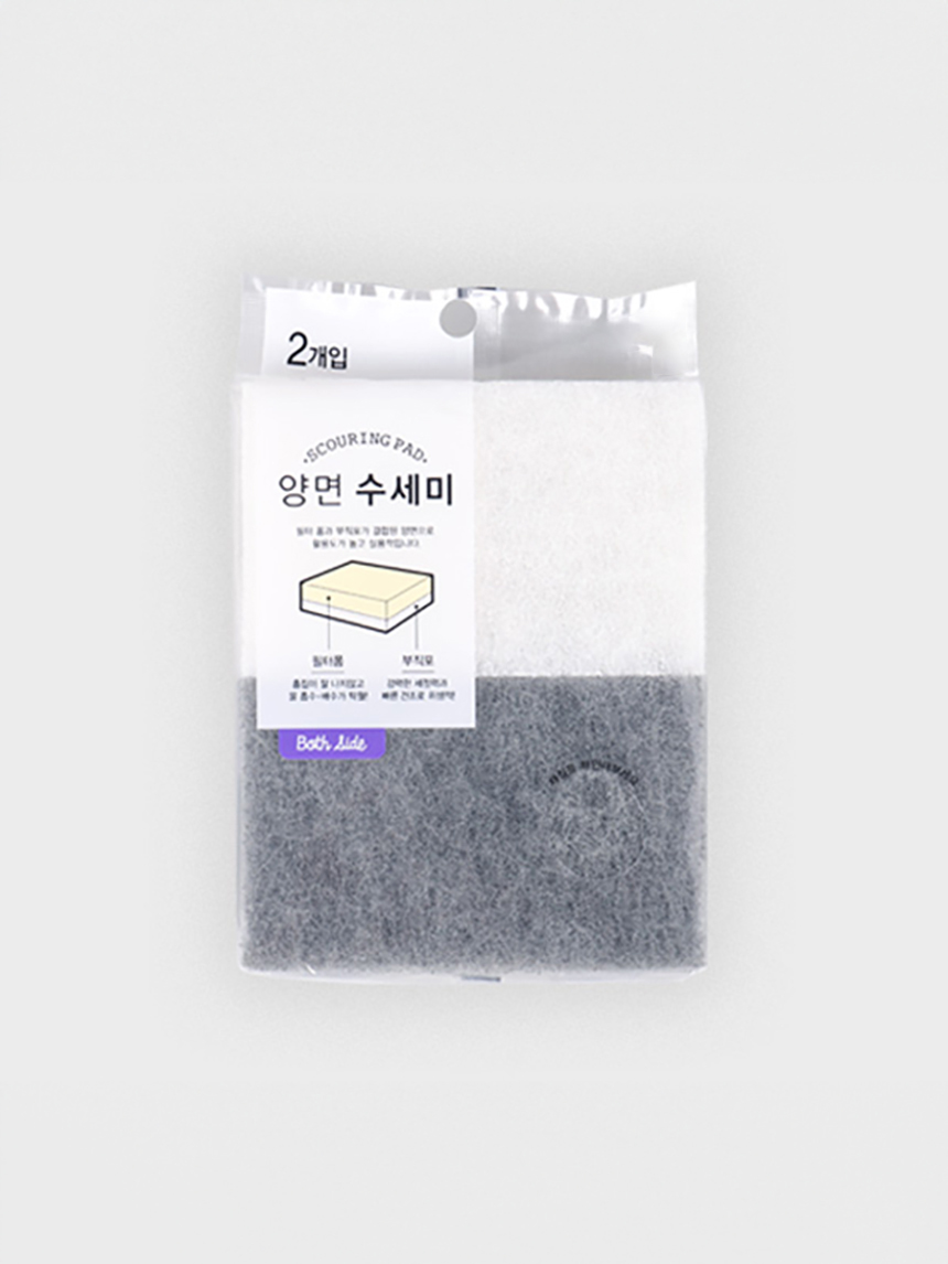 사각 필터 수세미 2개입