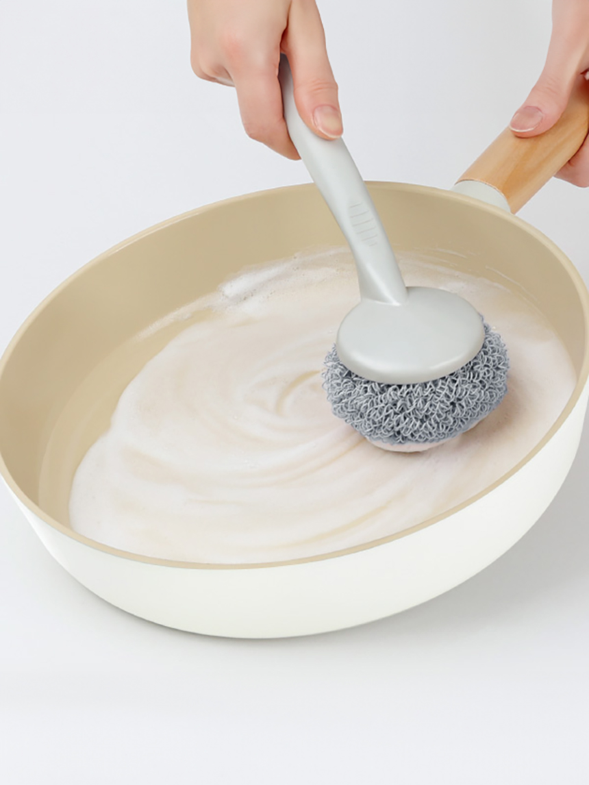 폴리 손잡이형 수세미 (리필포함)