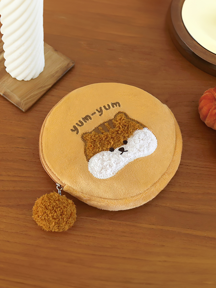 가을 볼이 빵빵한 원형파우치