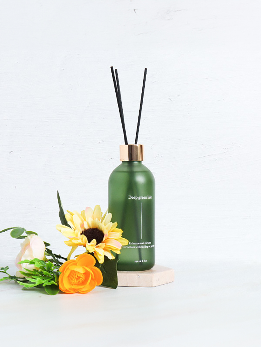 컬러 부식 유리병 디퓨저 240ml (꽃시장향)