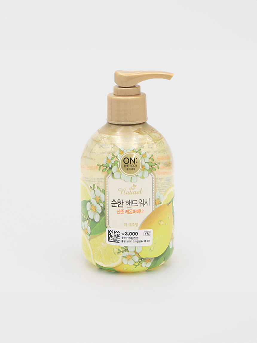 온더바디 더내추럴 순한 핸드워시 레몬버베나 300 ml