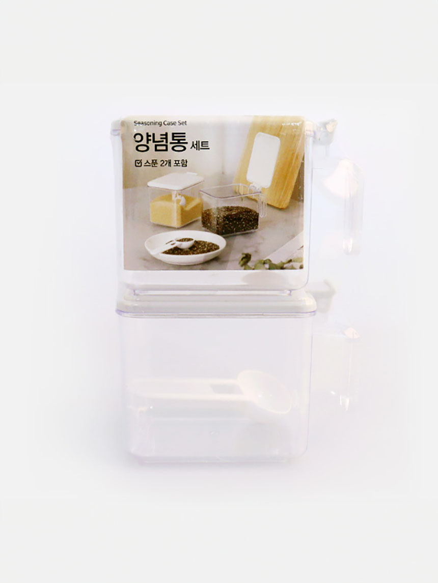 2칸 사각 조미료통