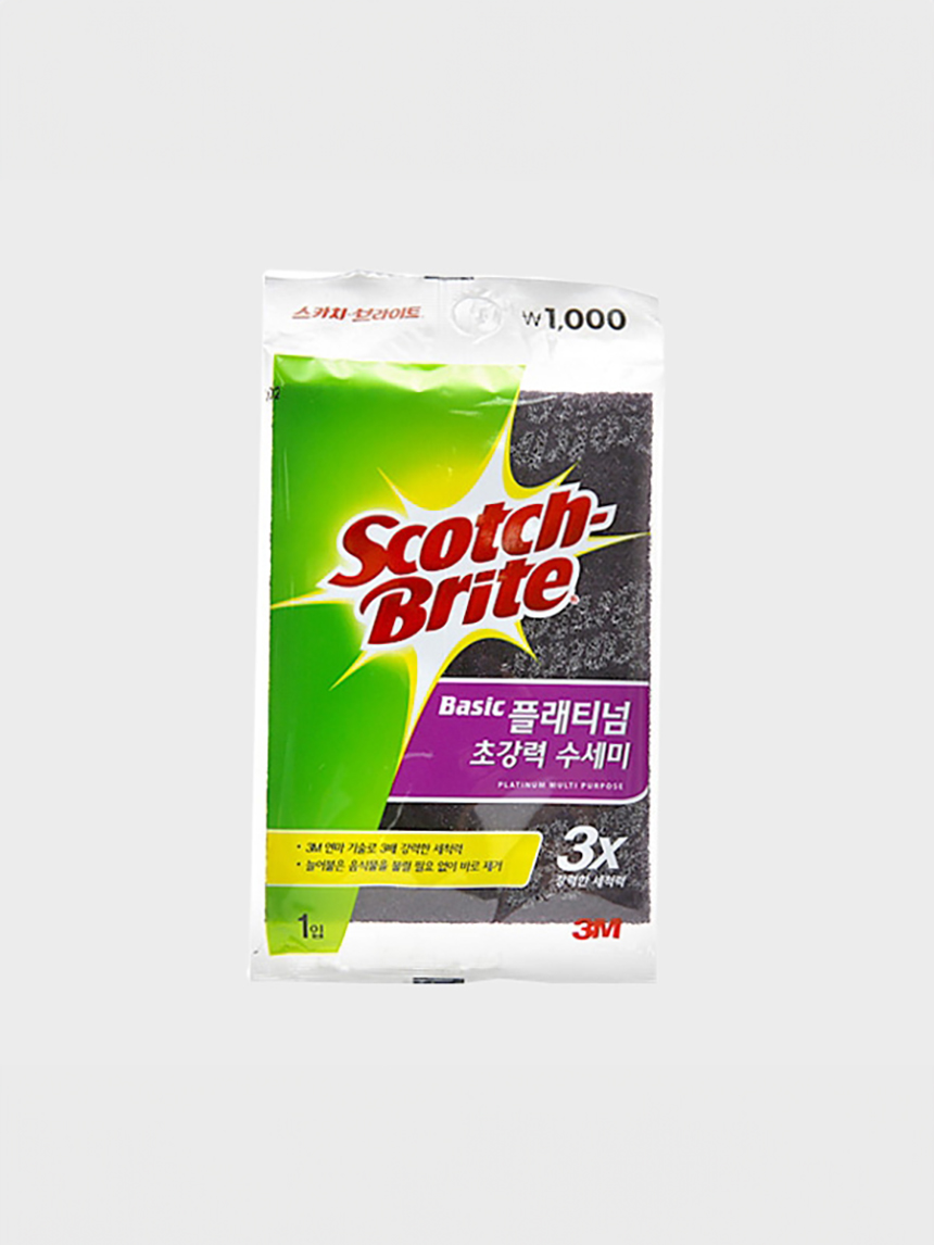 3M 스카치브라이트 플래티넘 초강력 수세미