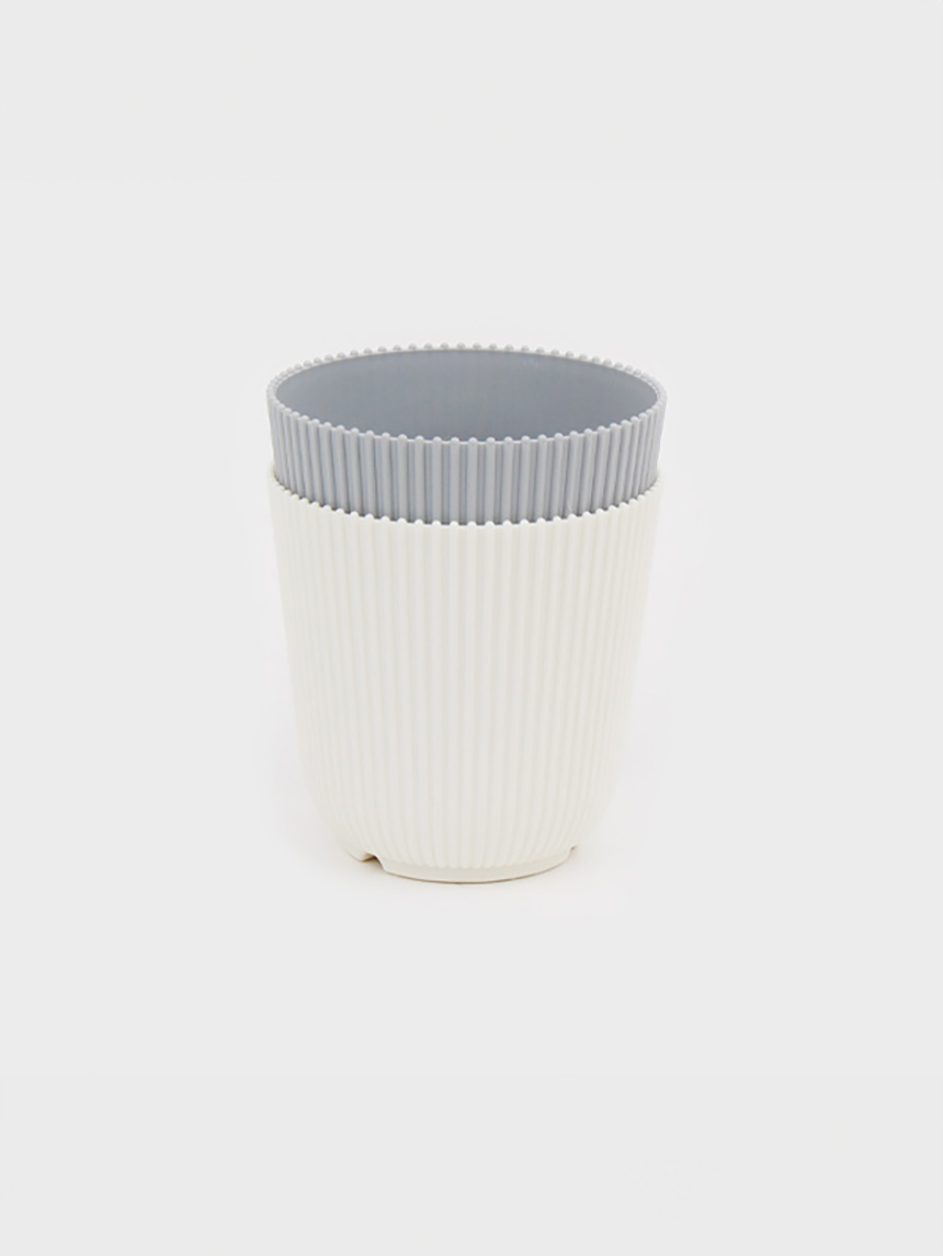 솔리드 웨이브 화분 11 cm 2개입