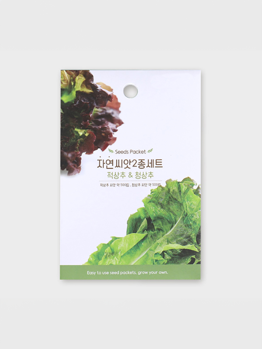 COOM 자연씨앗 2종 세트 (적상추,청상추)