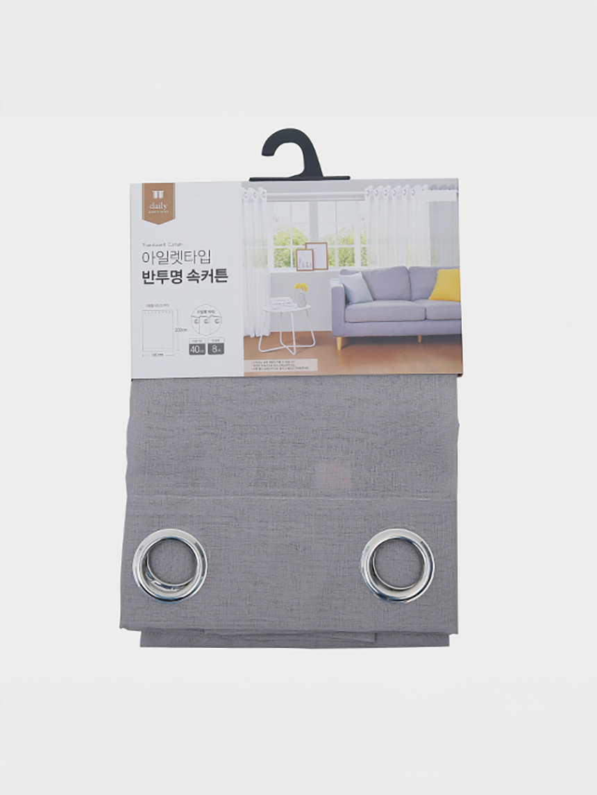 내추럴 반투명 속 커튼 140x200cm