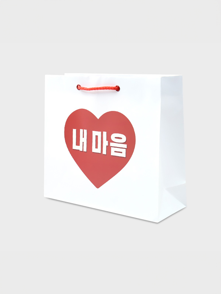 복고 스타일 직사각 쇼핑백