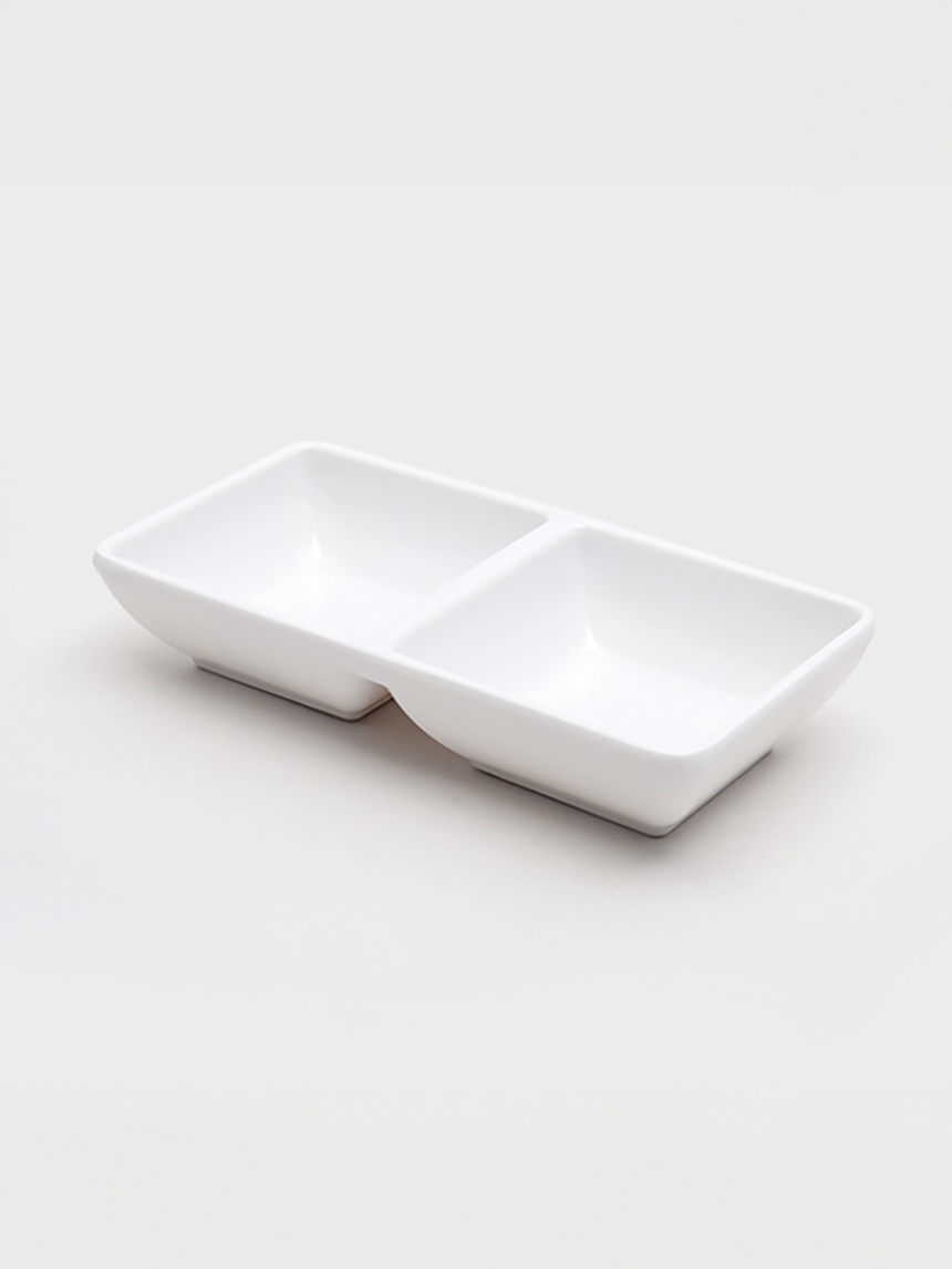 심플 멜라민 2칸 종지
