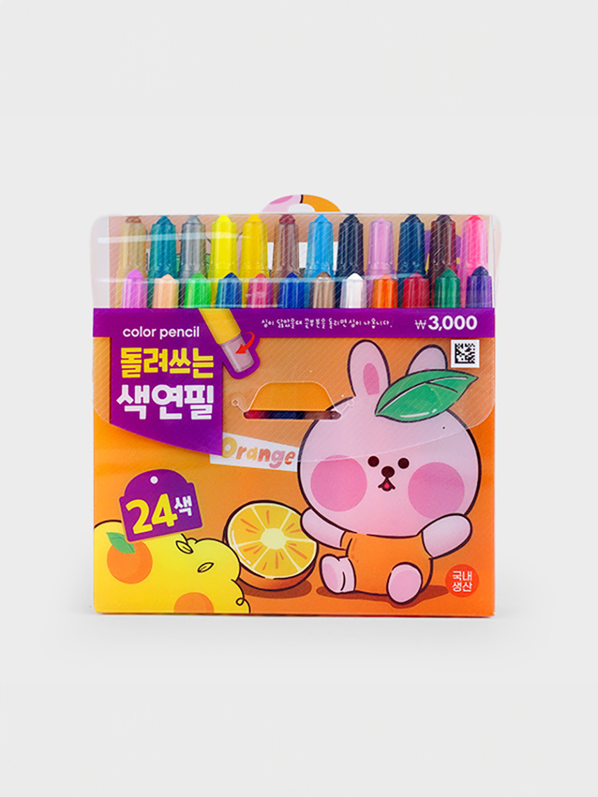 돌려쓰는 미니 색연필 24색