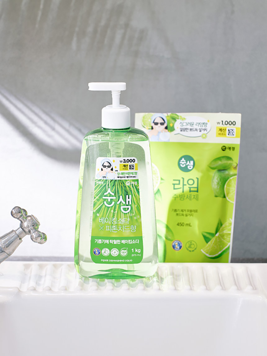 순샘 주방 1 kg (용기타입) (베이킹소다.피톤치드향)