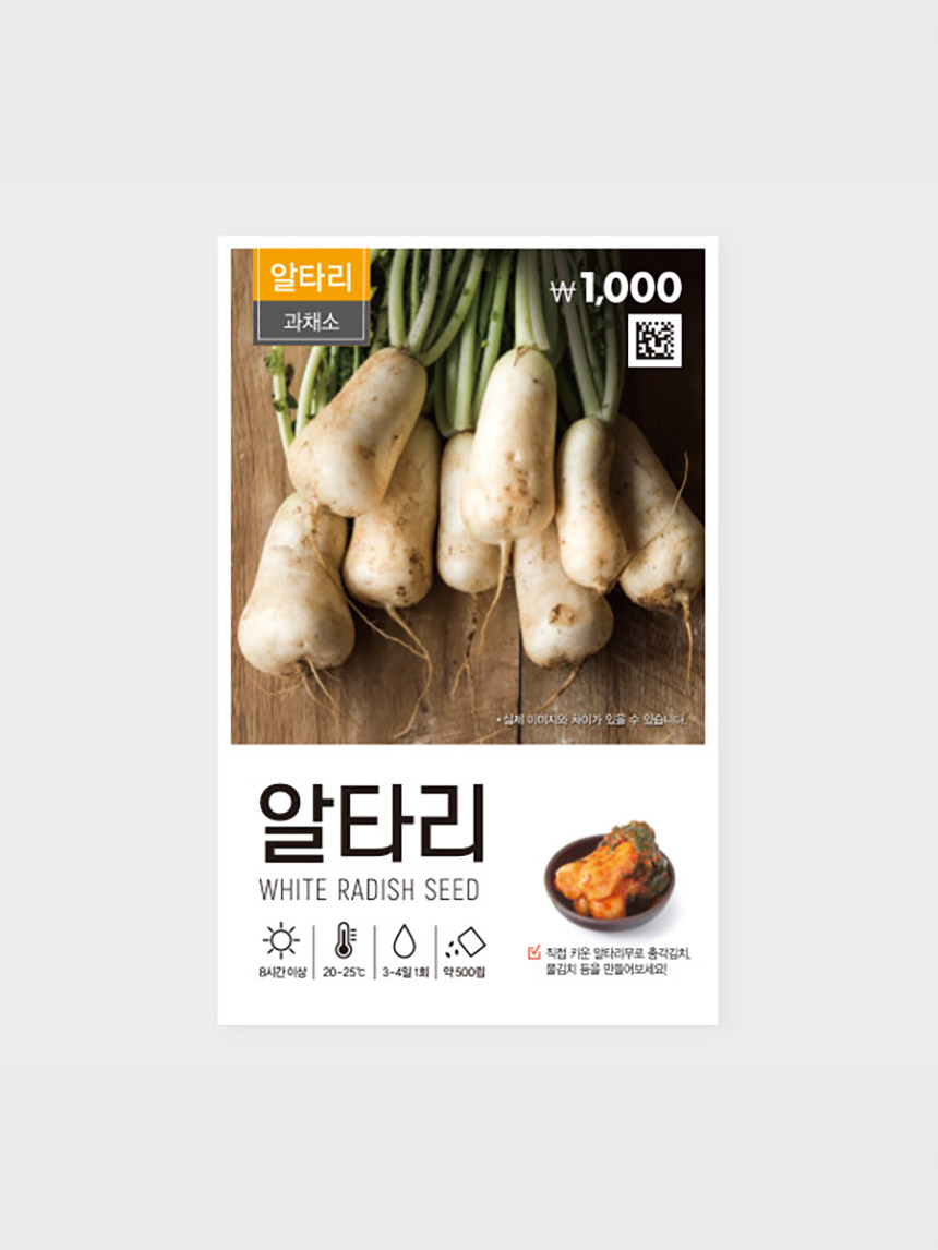 초록스타 김장용 알타리 씨앗