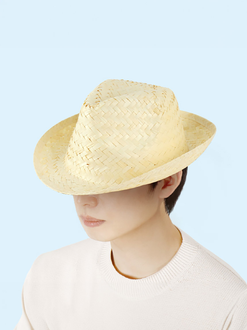 자연소재 짧은챙모자