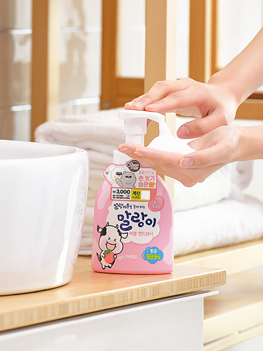 샤워메이트 말랑이 핸드워시 300ml (딸기우유향)