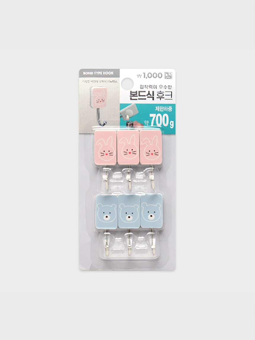 몽이 미니 사각행거 6개입