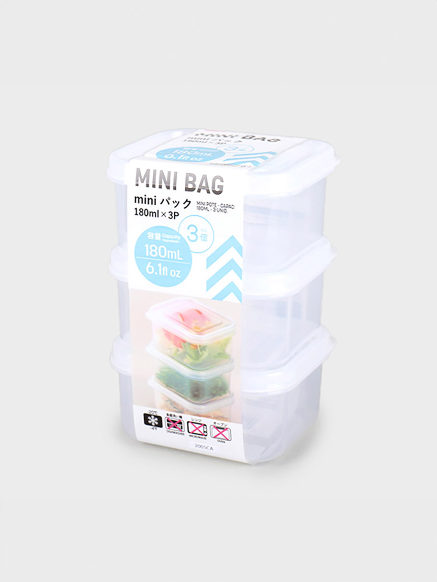 미니 반찬통 180ml 3개입