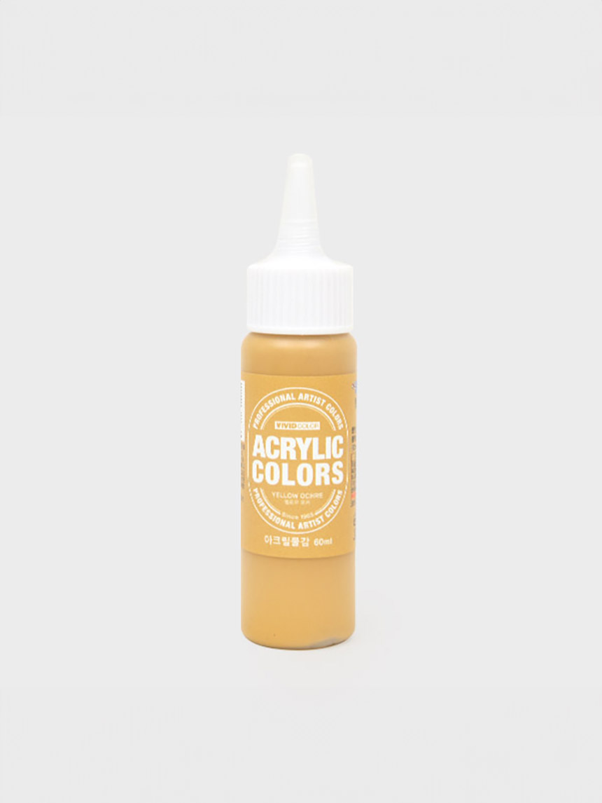 종이나라 비비드칼라 아크릴물감 60ml 옐로우오커