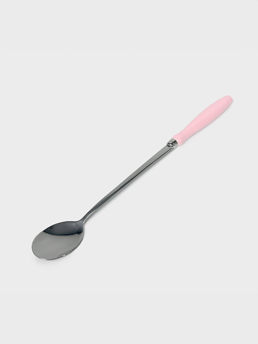 스텐레스 장미 손잡이 롱 스푼