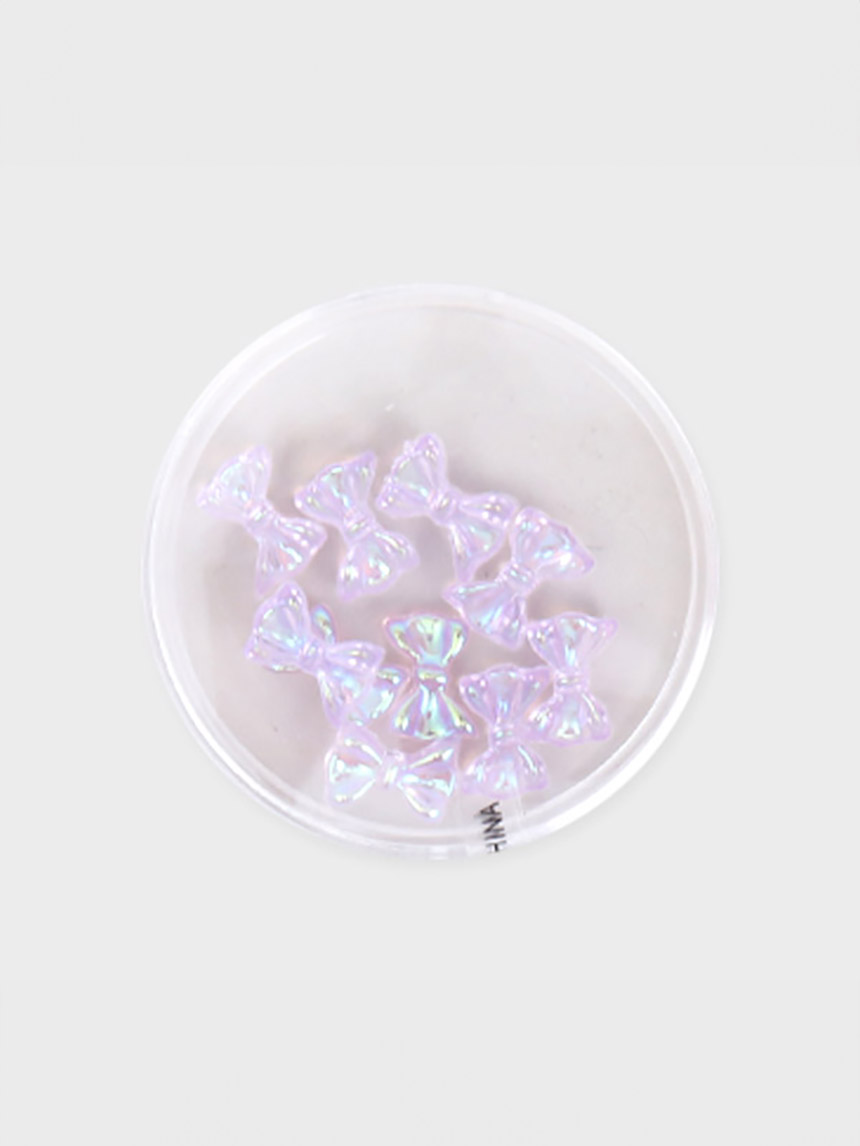 칼라 리본 네일 파츠 10개입