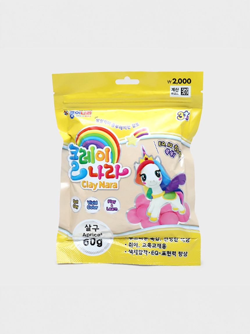 클레이나라 60 g 살구 (종이나라)