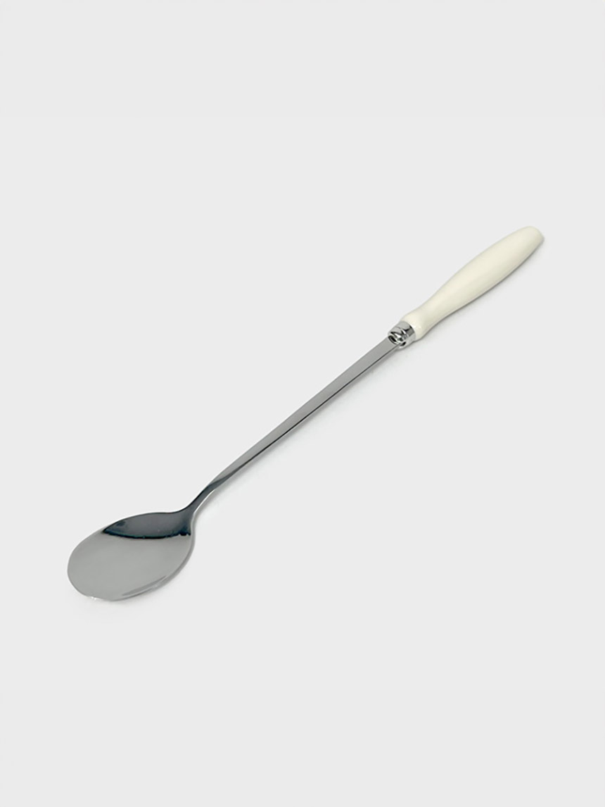 스텐레스 장미 손잡이 롱 스푼