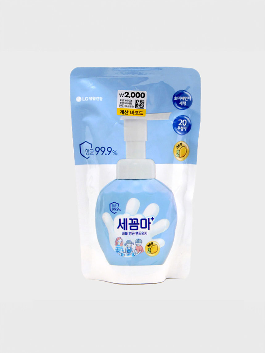 세꼼마 버블 항균 핸드워시 리필 200 ml 레몬 향