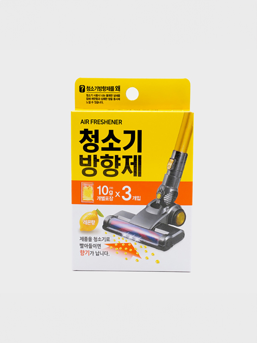 진공청소기용 방향제 3개입 레몬 향